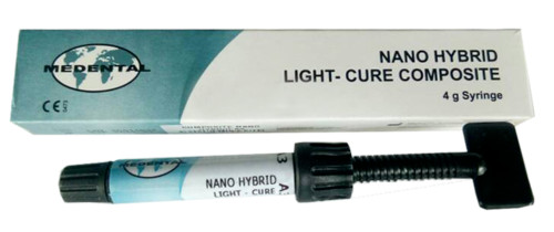 Dental Resin Composite Light Cure Nano Hybrid B1 Refill 4g MEDENTAL
