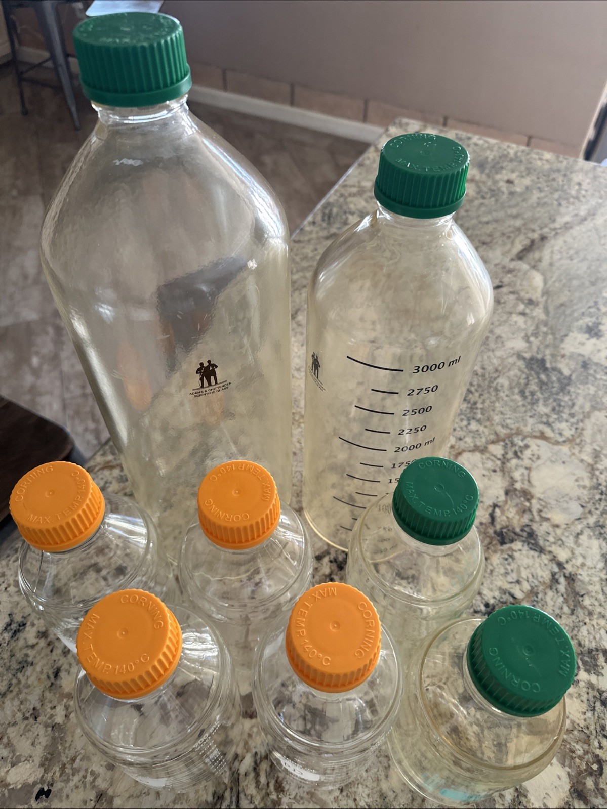 LOT of 8 Chemistry Laboratory Glassware GREAT CONDITION + FAST FREE SHIPPING