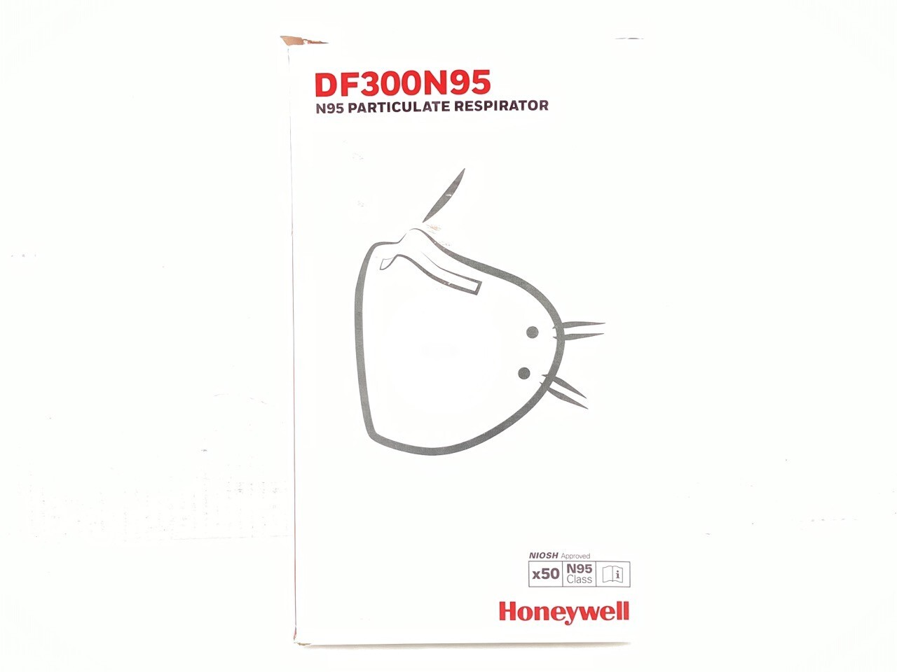 Honeywell DF300 N95 Flatfold Disposable Respirator- Box of 50 – White