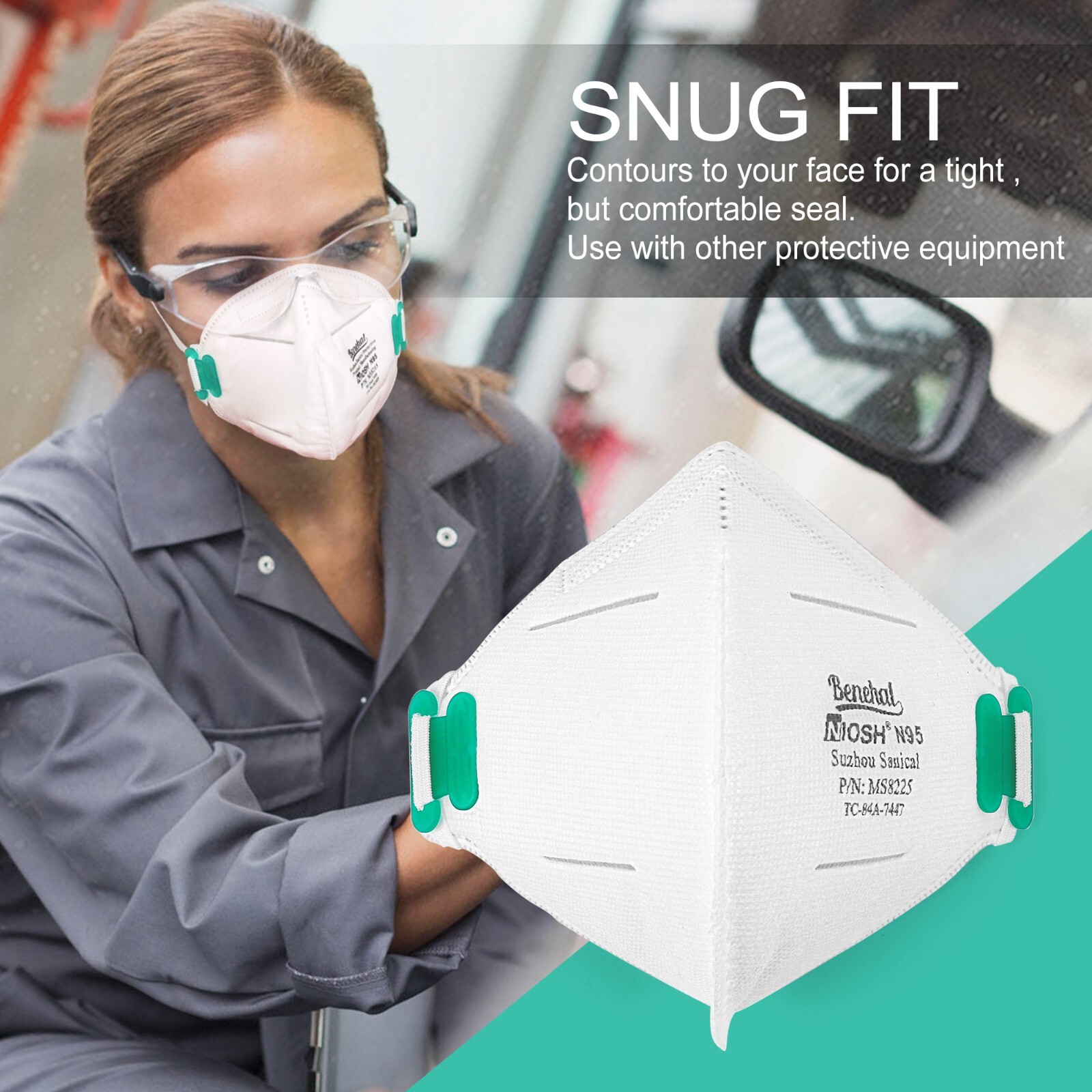 20PCS MEDICAL N95 Masks Particulate Respirator Protective Face Mask Disposable