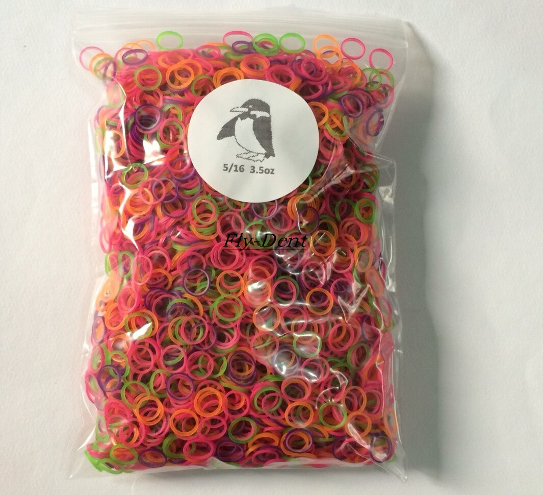 Colorful Dental Orthodontic Elastics Rubber Band Latex Braces 2.5/3.5/4.5/6.5oz