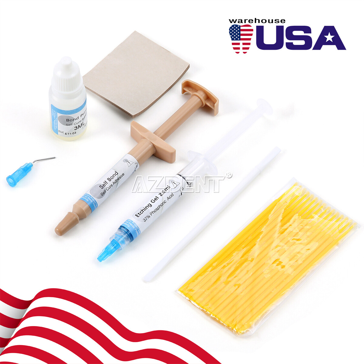 Dental Ortho Direct Bonding Mini/No-mix Resin /Light Cure Adhesive Bracket Kits