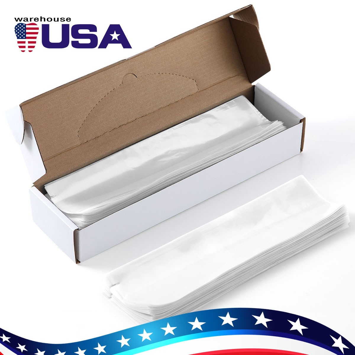 Dental 3 Way Air Water Syringe Handpiece HVE/SE Sleeves Cover 2.5”X10” Clear