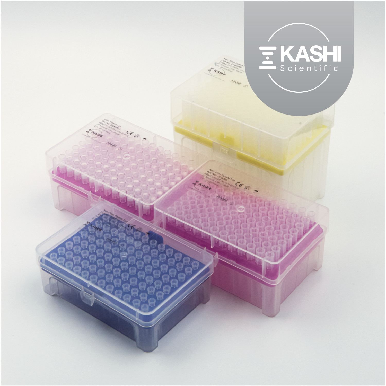 Kashi Scientific Pipette Tips, Filter, Non-Filtered, 10ul to 10ml Volume