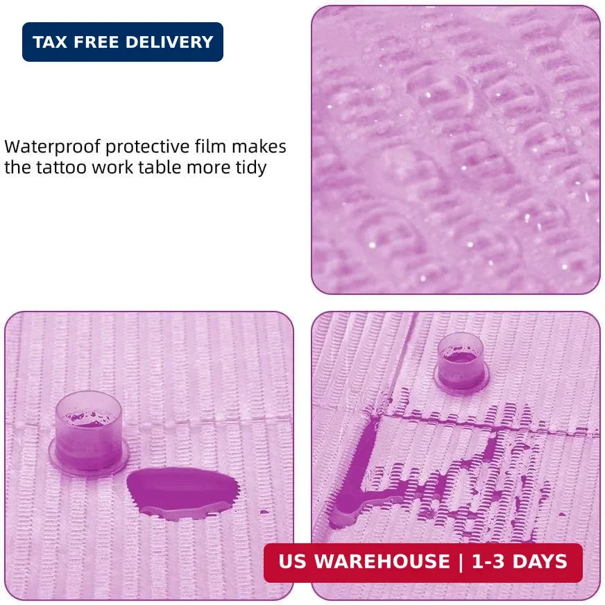 Disposable Dental Bibs,JimKing Tattoo Table Covers, 3-Ply Waterproof for Nail Sa