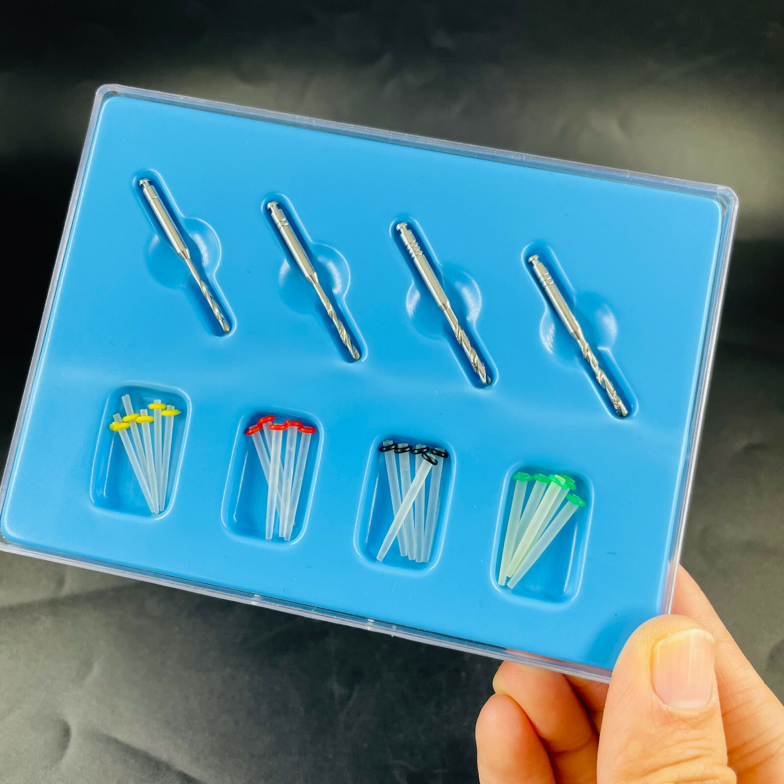 1Box Dental High-intensity Quartz straight Pile Fiber Resin Post postes de fibra