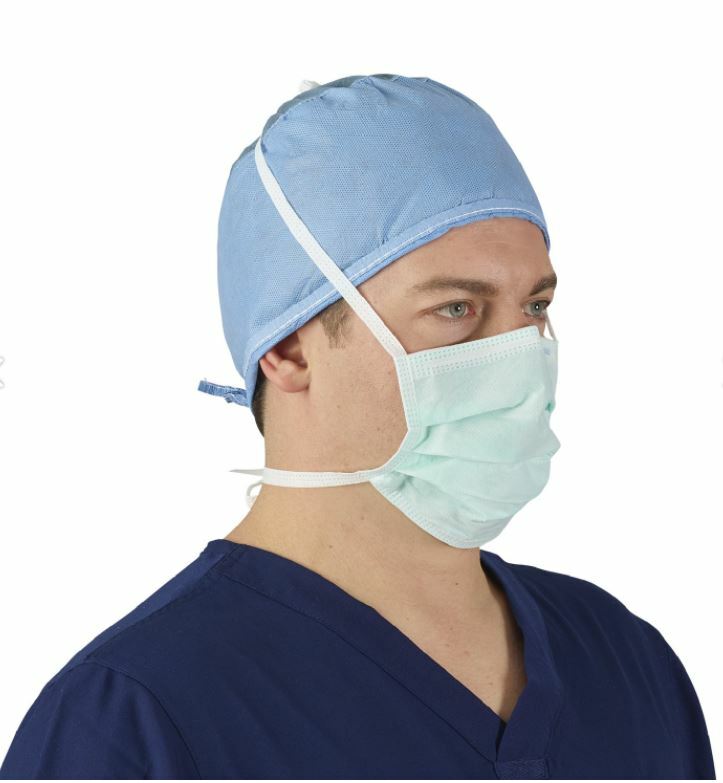 *50-Pieces* Halyard The Lite One Surgical Face Mask Green 48105