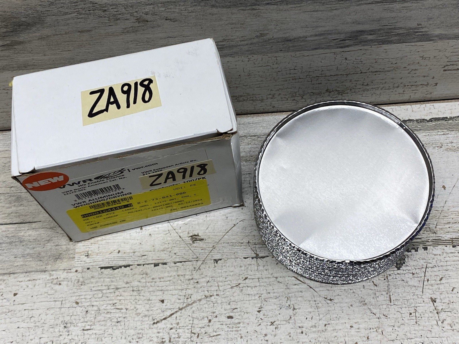 VWR Weighing Drying Aluminum Pans Cat. No. 12175-001 – 100 Pans New