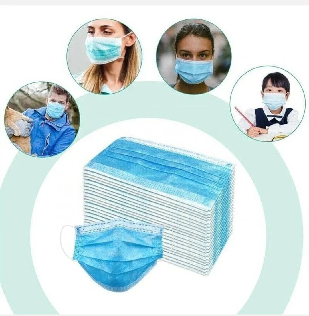 Disposable 3-layer masks (50 pcs)
