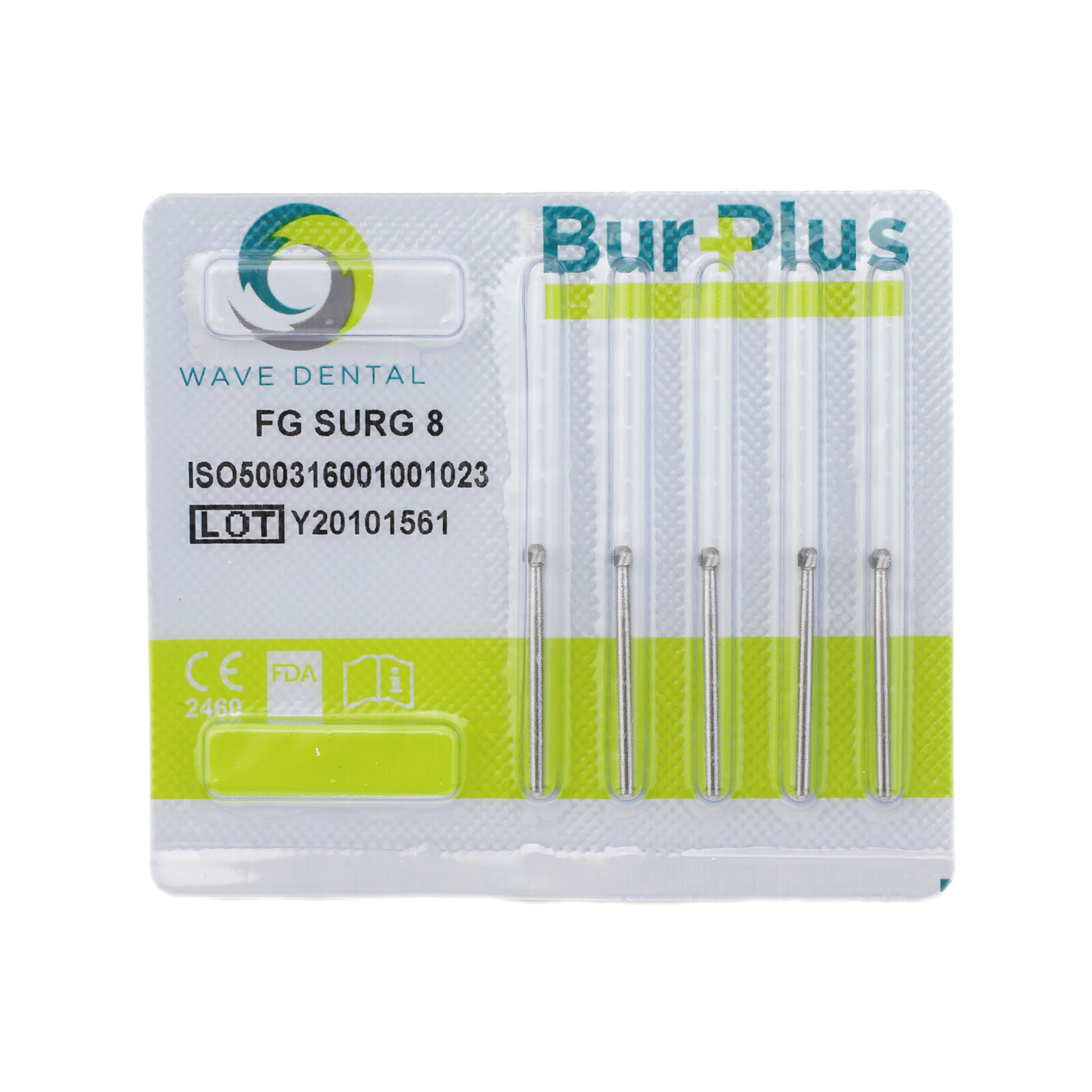 WAVE Dental Surgical Carbide Burs FG Round Bur Length 25mm #2 4 6 8 High Speed