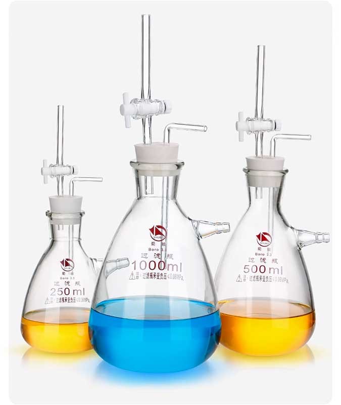 Lab Supply Glass Buffer Bottles 250ml-5000ml Anti-Backflow Decompression ca
