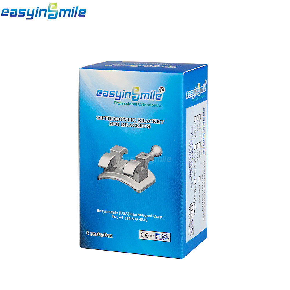 10Packs of EASYINSMILE Mini Metal Orthodontic Bracket Roth/MBT 022/018 Available