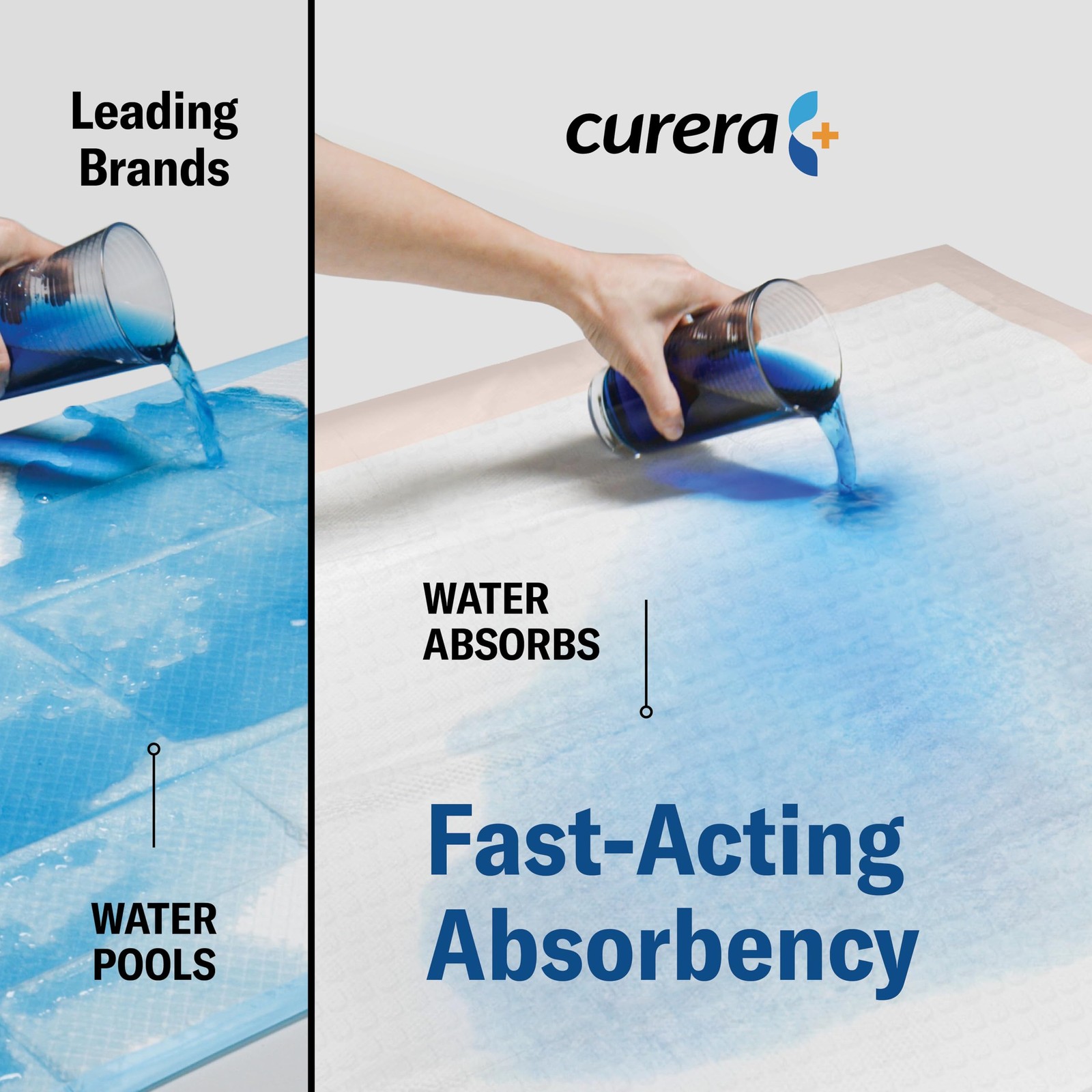 Curera Chucks® Premium Disposable Underpads 30”x36” [100-Count] Ultra Absorbent