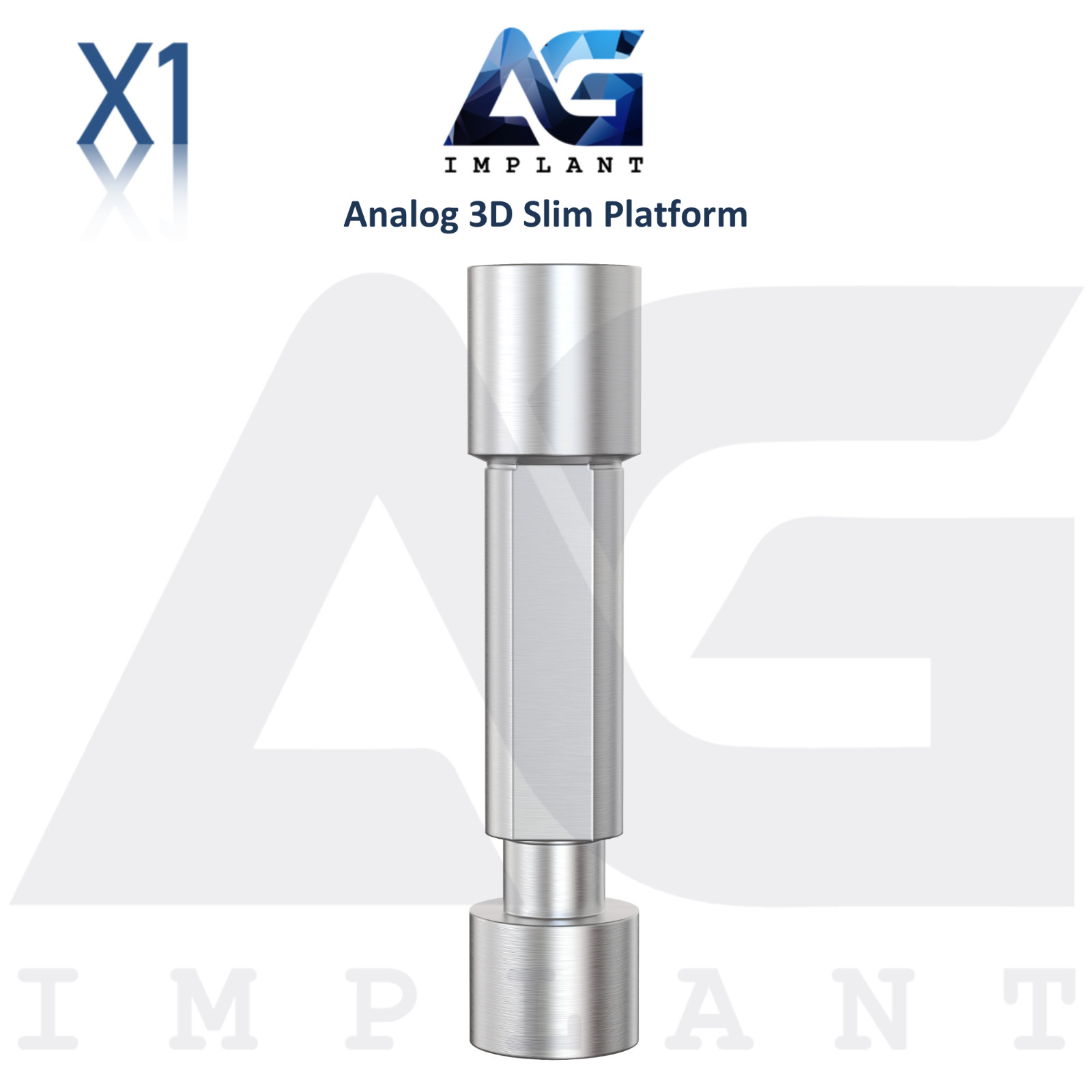 Dental 3D Analog Slim Platform CAD/CAM Int Hex Connection 2.0mm System Lab