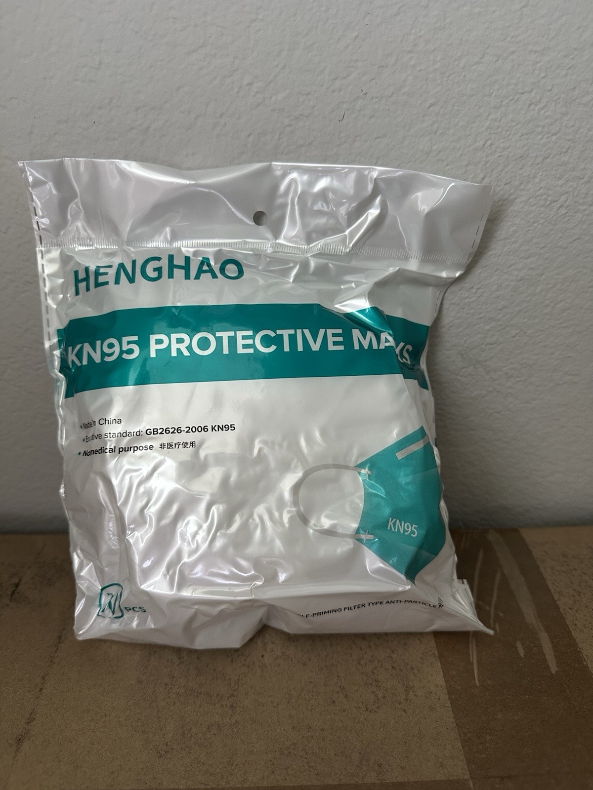KN95 Face Masks 1000/Box NEW Henghao GB2626-2006 Individually Sealed 10/Bag PPE