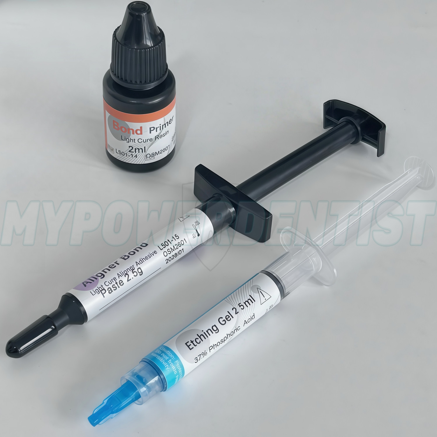 Dental Light Cure Orthodontic Adhesive Paste for Aligner Attachments 2.5g Kit