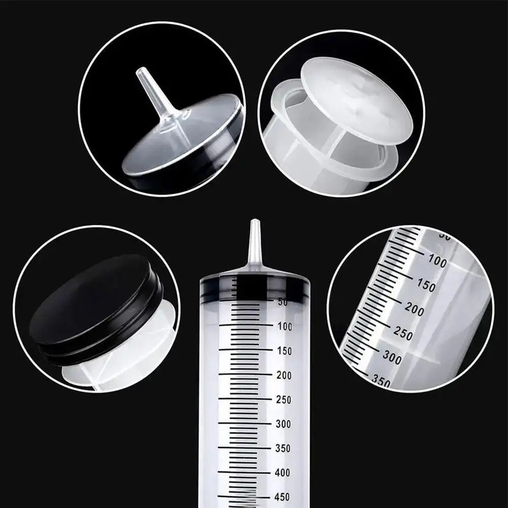 100ml/550ml Large Capacity Syringe Reusable Pump Measuring With 1m Tube Feeding