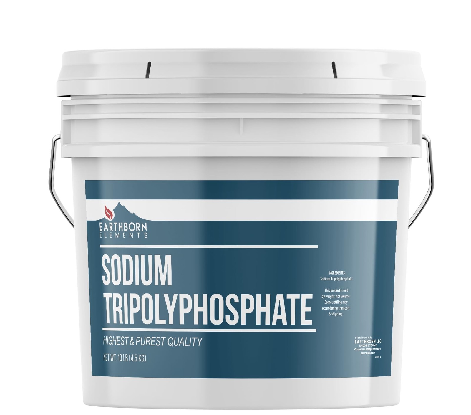 Earthborn Elements Sodium Tripolyphosphate, 1 Gallon Bucket, Cleaning Agent, …