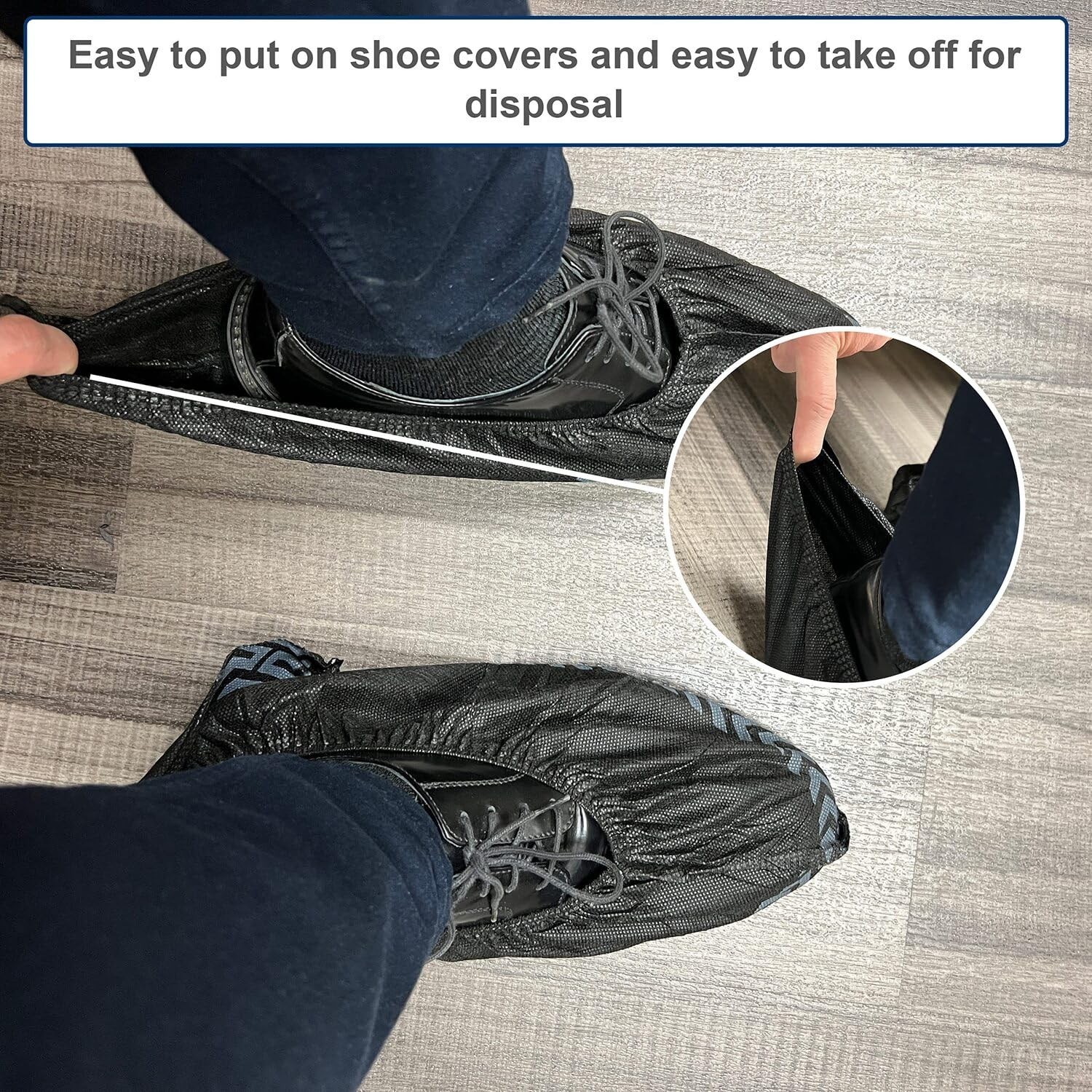 200 Pack Disposable Shoe Covers – Durable Non-Slip Booties for Indoor/Outdoor Us