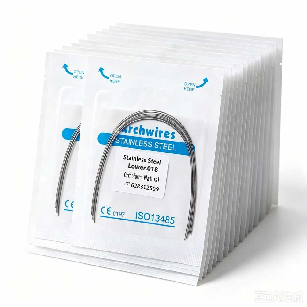 10pcs/pack Dental Orthodontic Form Arch wire Stainless Steel S.S Round Natural