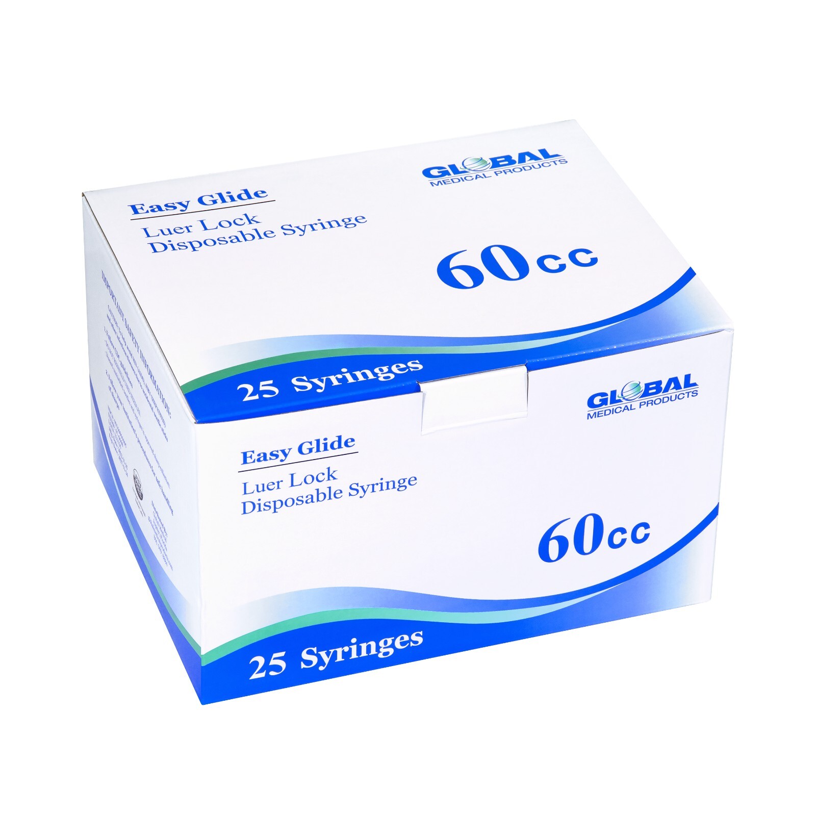 Global Medical Products – 60cc Luer Lock Syringe – QTY 25