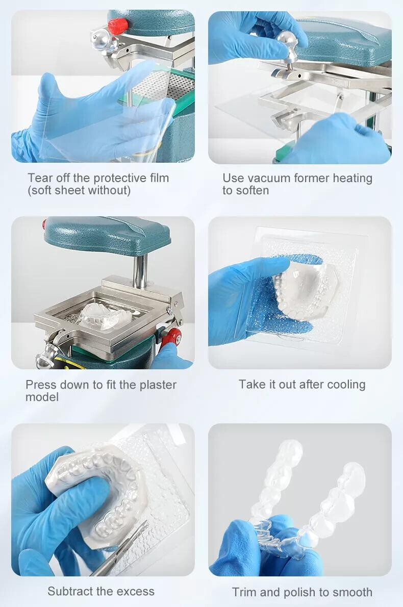 Dental Thermoforming Material Round Hard Vacuum Forming Sheet Splint 2.0mm USA