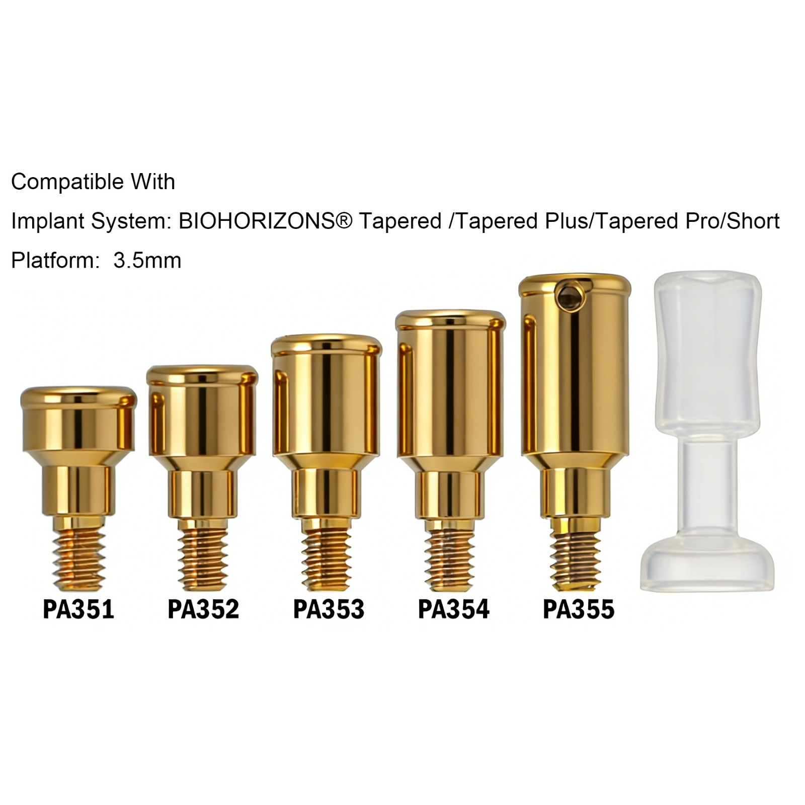 US Dental Locator Abutment BioHorizons Tapered/Pro/Plus/Short 3.5 Platform