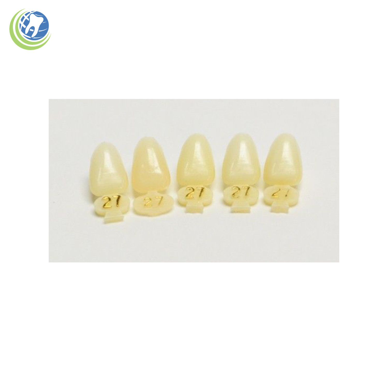 DENTAL POLYCARBONATE TEMPORARY CROWNS #27 (ULL) UPPER LEFT LATERAL 5/PACK