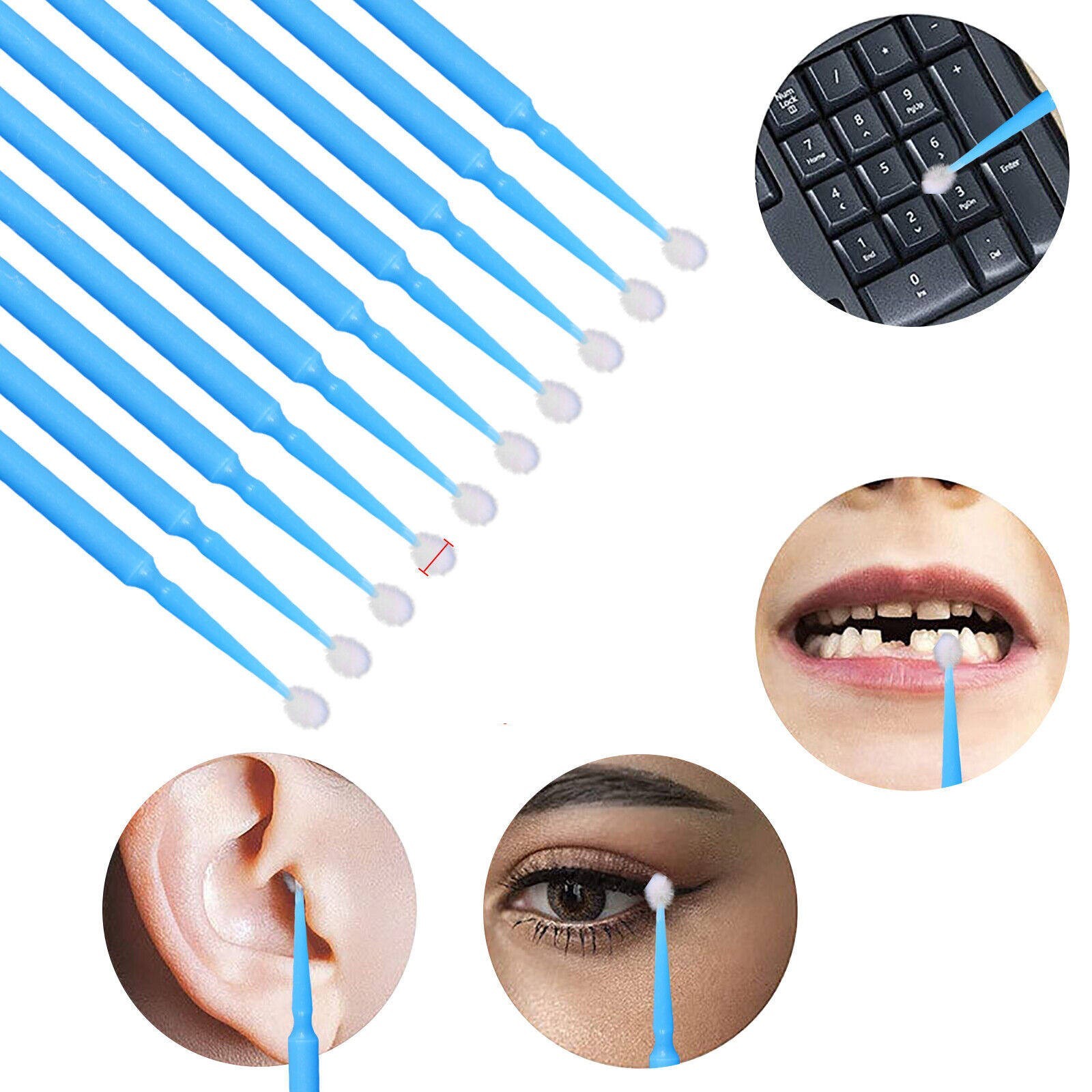 100Pcs/Box Dental Material Disposable Micro Brushes Applicators Micro Applicator