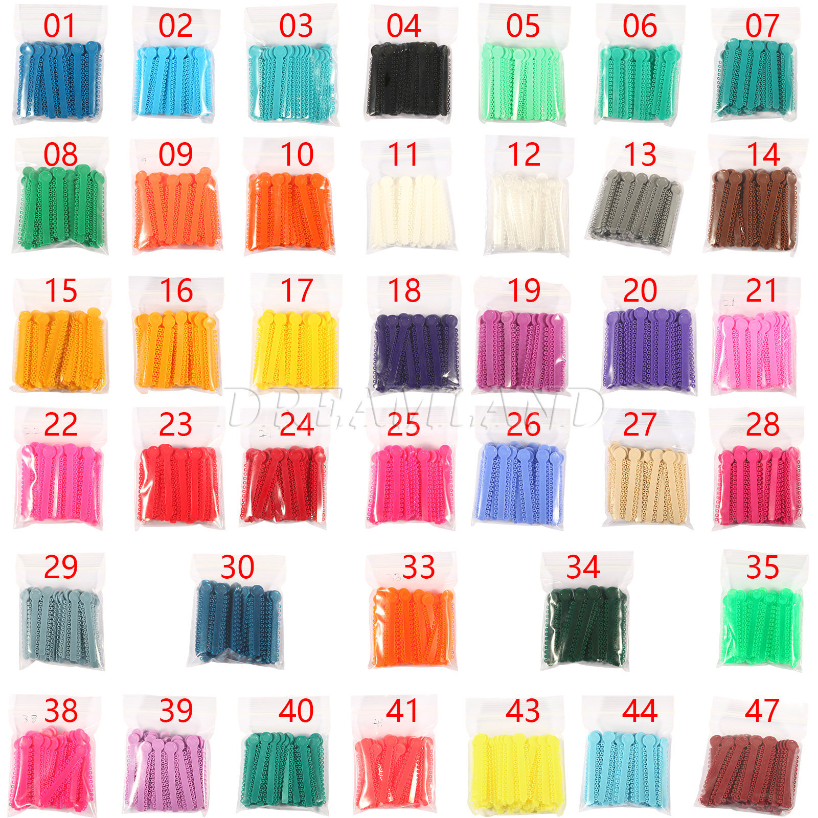 1040Pcs/Pack Dental Orthodontic Ligature Ties Elastic Rubber Bands Braces SKYSEA
