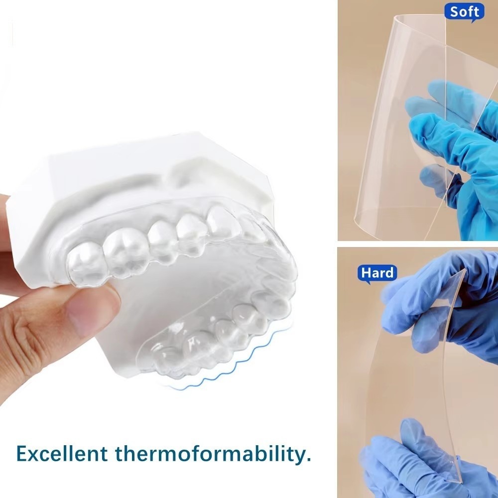 Dental Splint Thermoforming Material Vacuum Forming Sheets Hard Soft 0.8-3.0mm