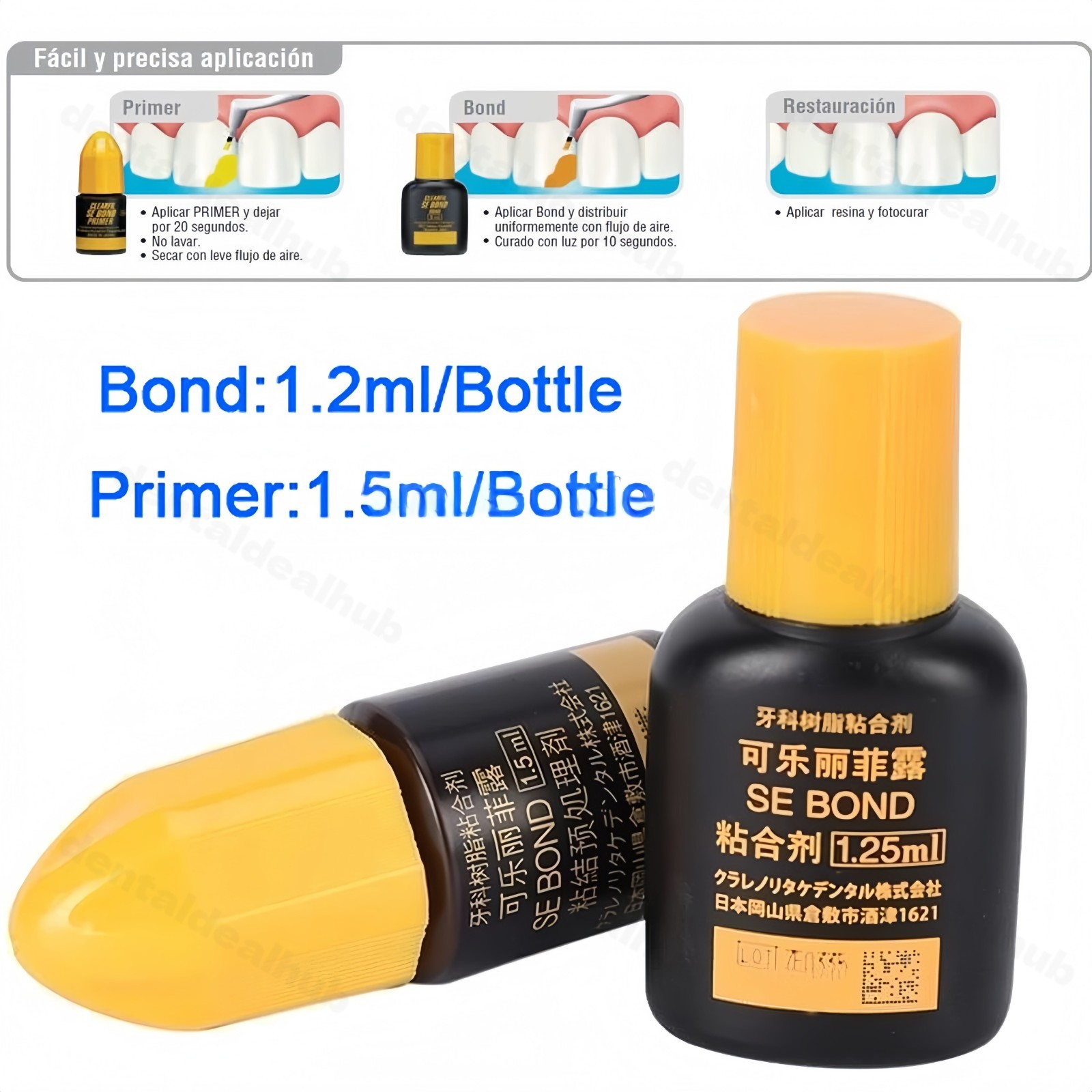 Kuraray Clearfil SE Bond Half Kit Self-etching Primer and a Bonding Agent