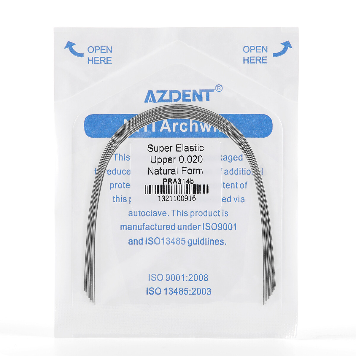 10Pcs/Pack Dental Orthodontic Super Elastic NITI Round Arch Wires Natural Form
