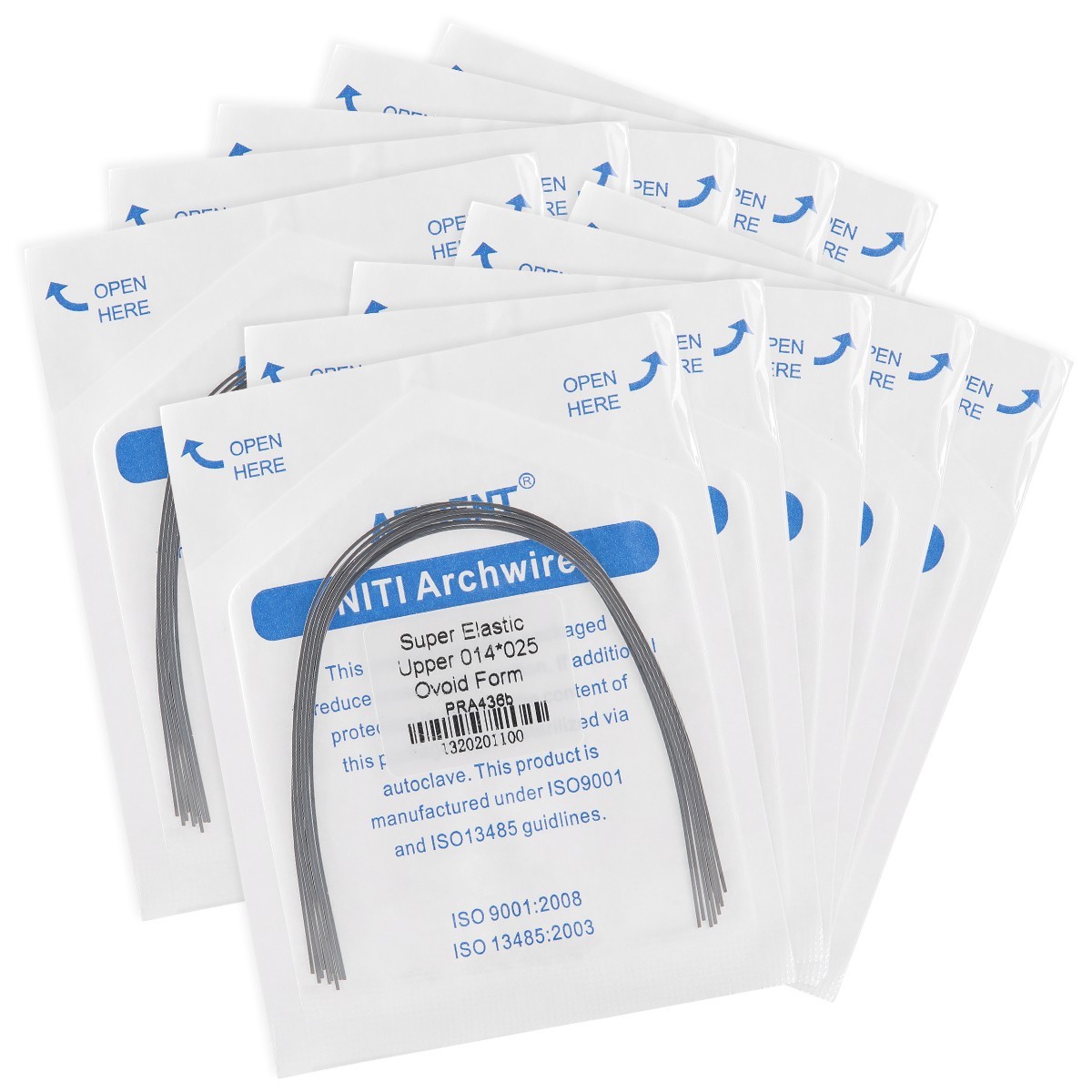 Dental Orthodontic Stainless Steel Natural Rectangular Arch Wire AZDENT 10PCS/PK