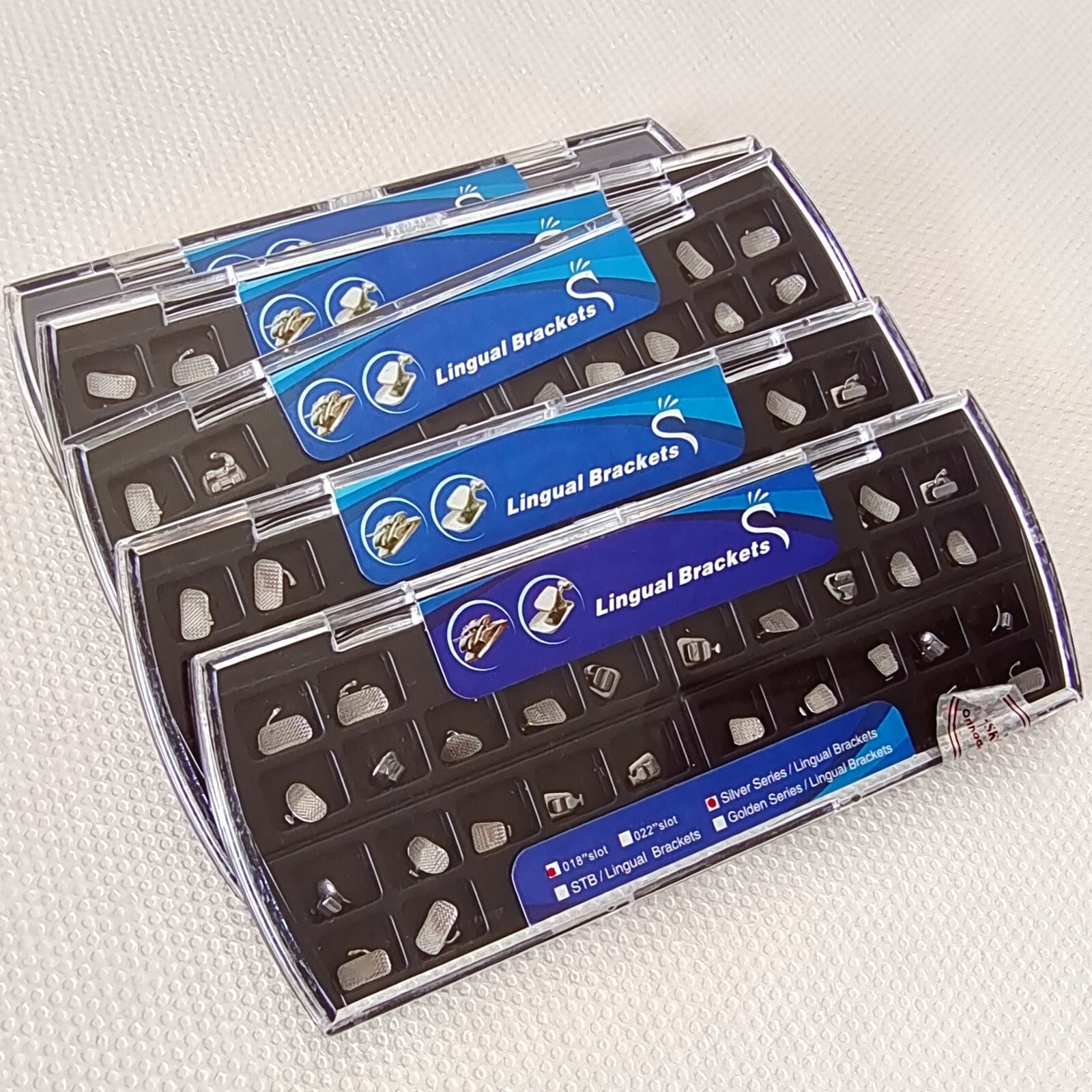 Dental Orthodontic Metal Lingual Brackets Brace Buccal Tubes 28pcs/set