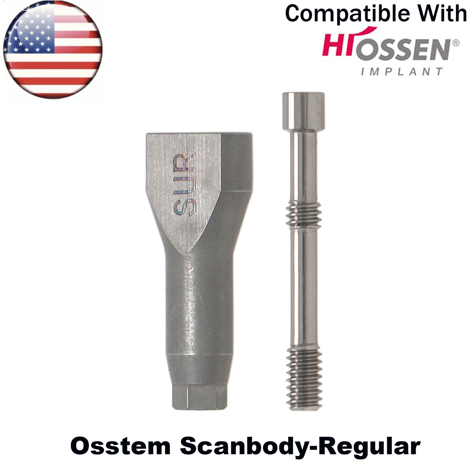 US Dental CAD/CAM Implant Scan Body Mini/Regular Fits Hiossen Osstem ET