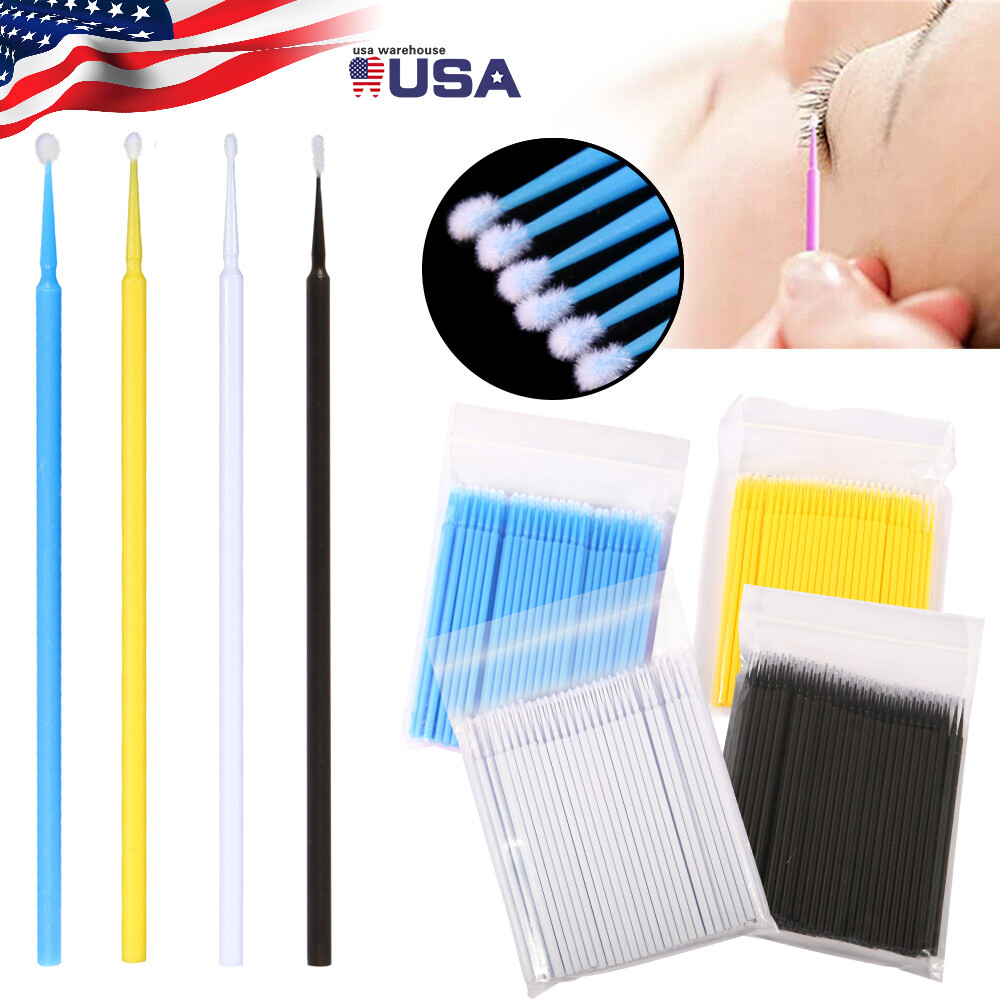 100 pcs/pack micro applicator micro brush Regular fine ultrafine dental beauty