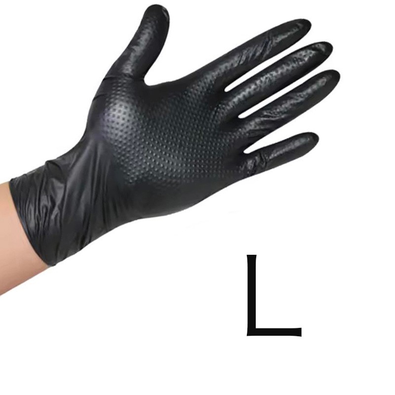 8 Mil 100/200/300/400Pcs Nitrile Disposable Gloves Powder Latex Free L & XL Size