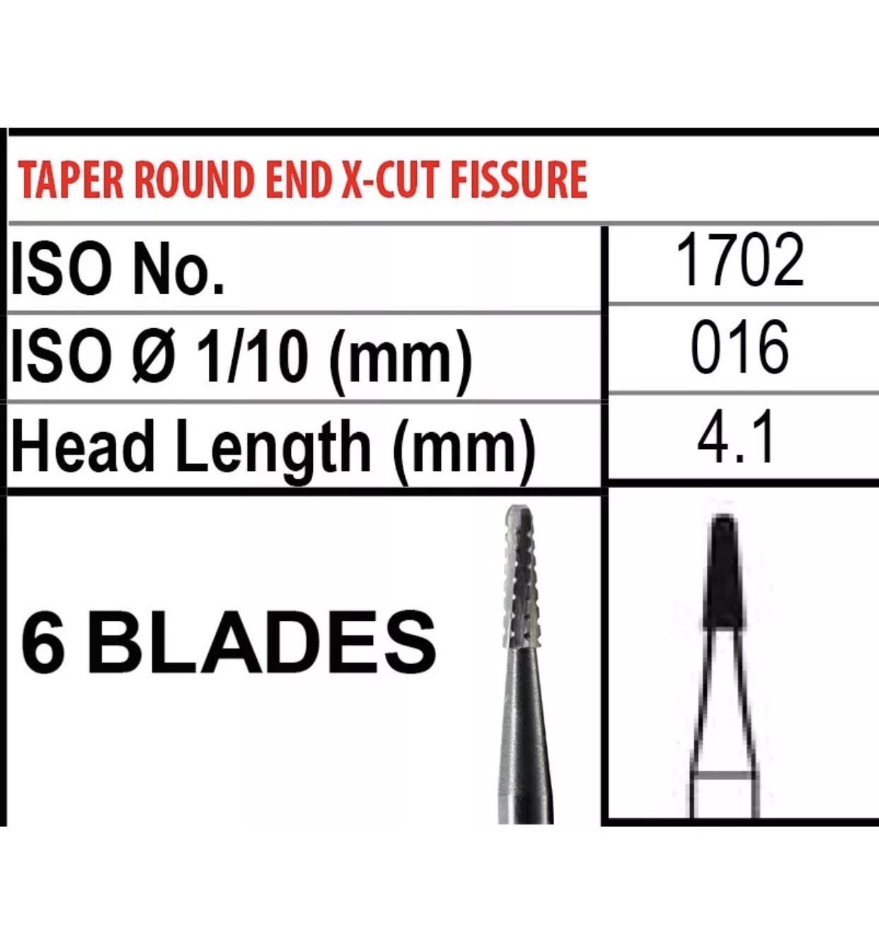 FGOS1702 FG Surgical, Made in USA , Total 20 Surgical Burs