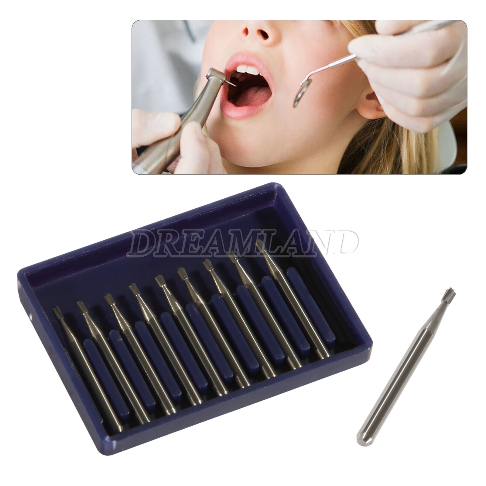 Dental Midwest FG 330 Regular Shank Pear Shaped Carbide Burs 100/Pk