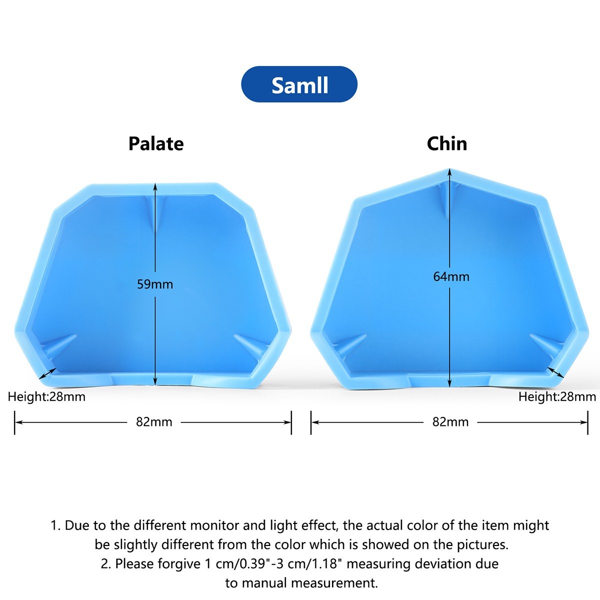 6PCS AZDENT Dental Lab Model Former Base Molds Set Silicone Mould Tray Base