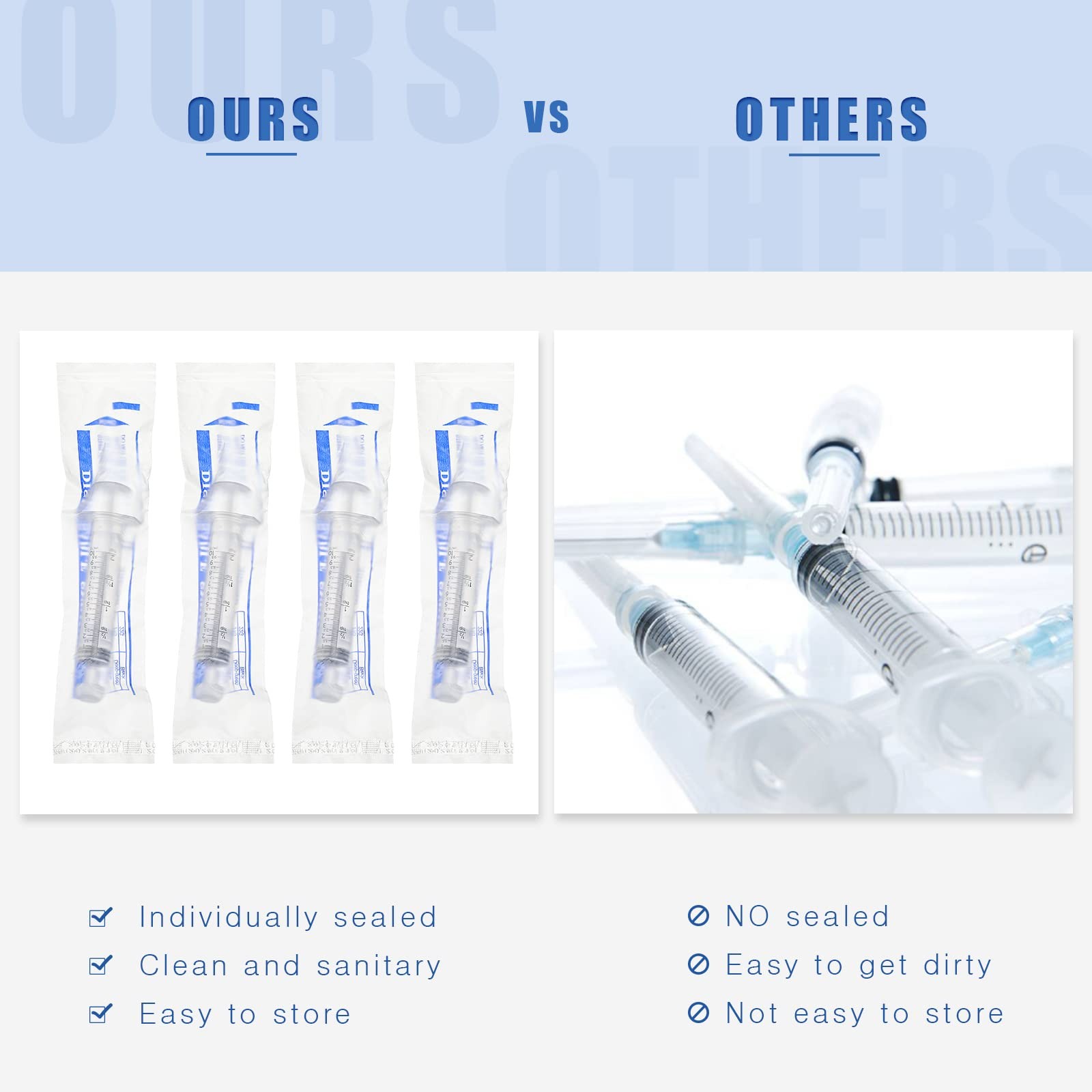 10 Pack Plastic Syringe Liquid Measuring Syringes Without Needle for Epoxy Resin