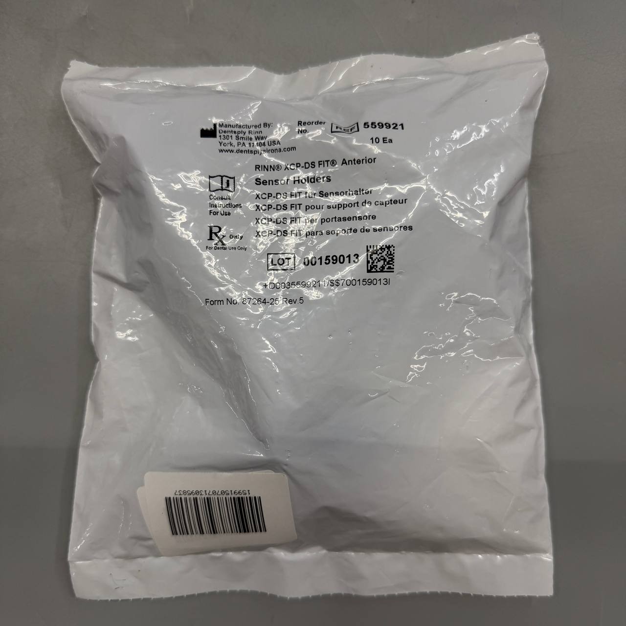 NEW Dentsply Sirona XCP-DS FIT Blue Biteblock Refills Anterior 10/Pk 559921