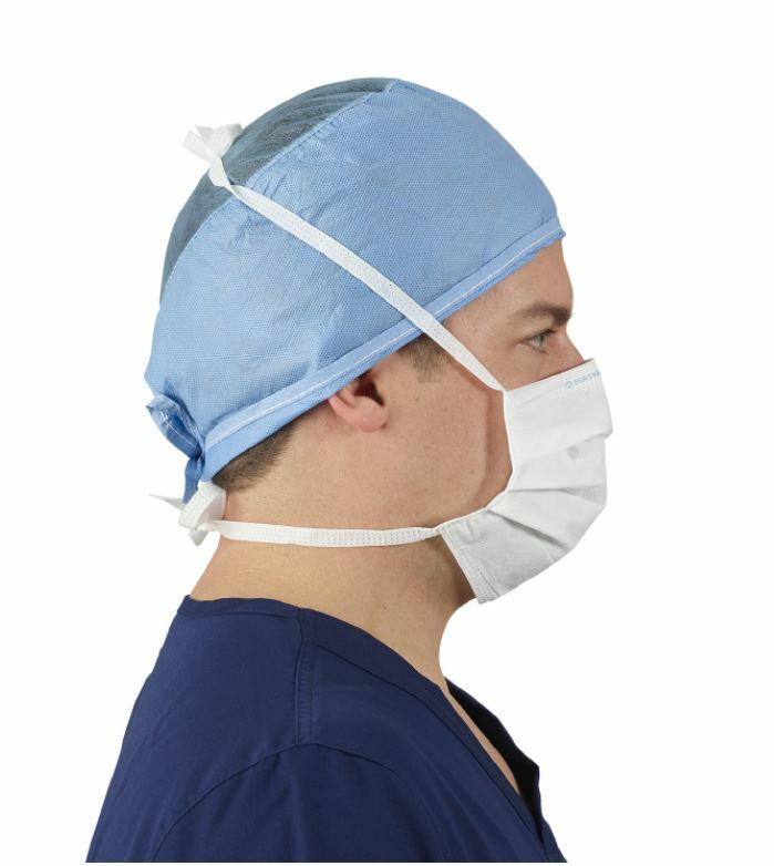 *50-Pieces* Halyard FluidShield ASTM Level 1 Surgical Face Mask White 41805