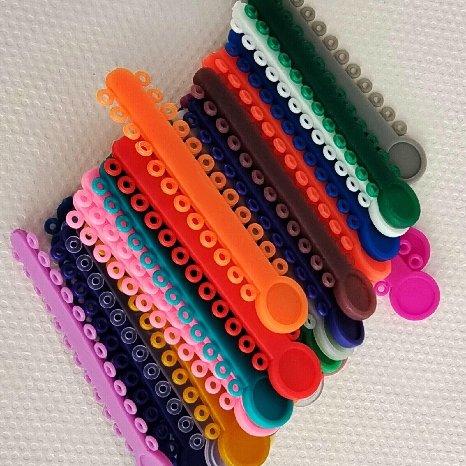 Dental Orthodontic Ligature Tie Bands Elastic Braces /Wax 10 Scents Brackets Gum