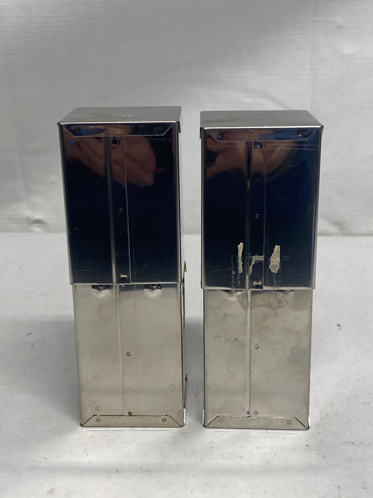 (2) BOEKEL Laboratory Stainless Sterilizing Autoclave Square Pipet Box Can 1366