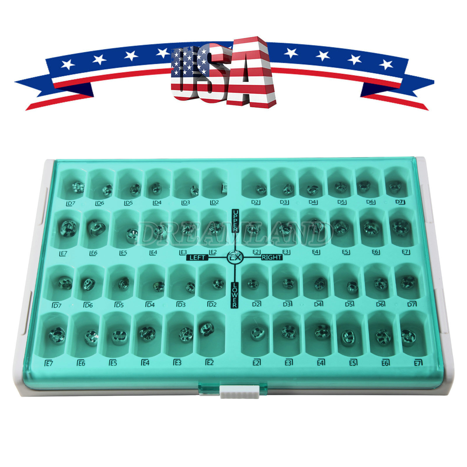 48 ASSORTED PRIMARY MOLAR STAINLESS STEEL CROWNS – COMPLETE KIT