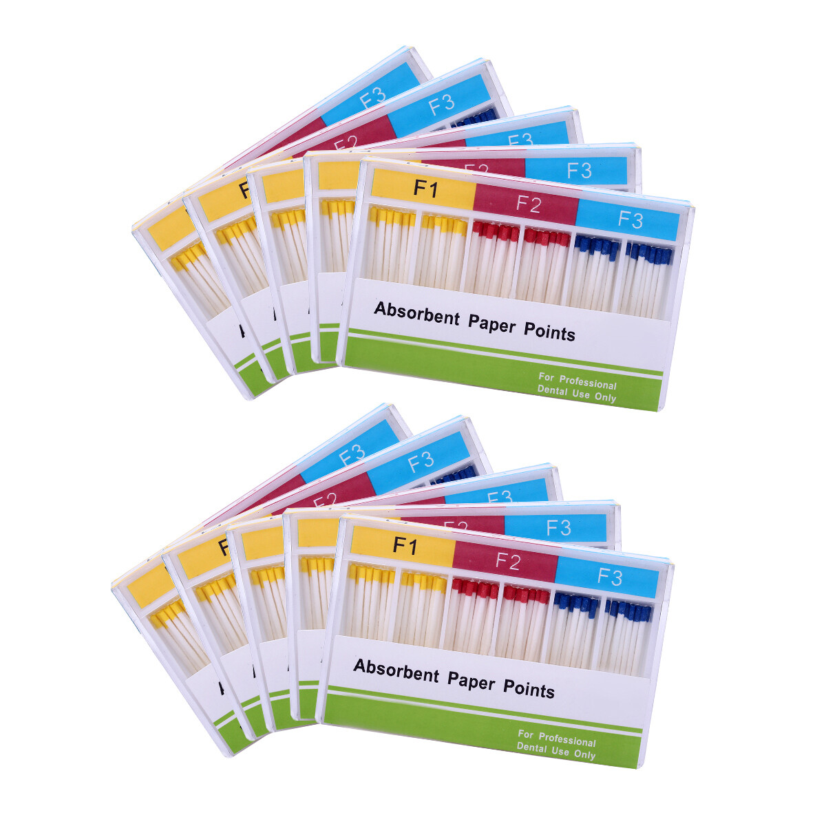 5-100Pack Dental Absorbent Paper Points F1 F2 F3 Root Canal Endodontic