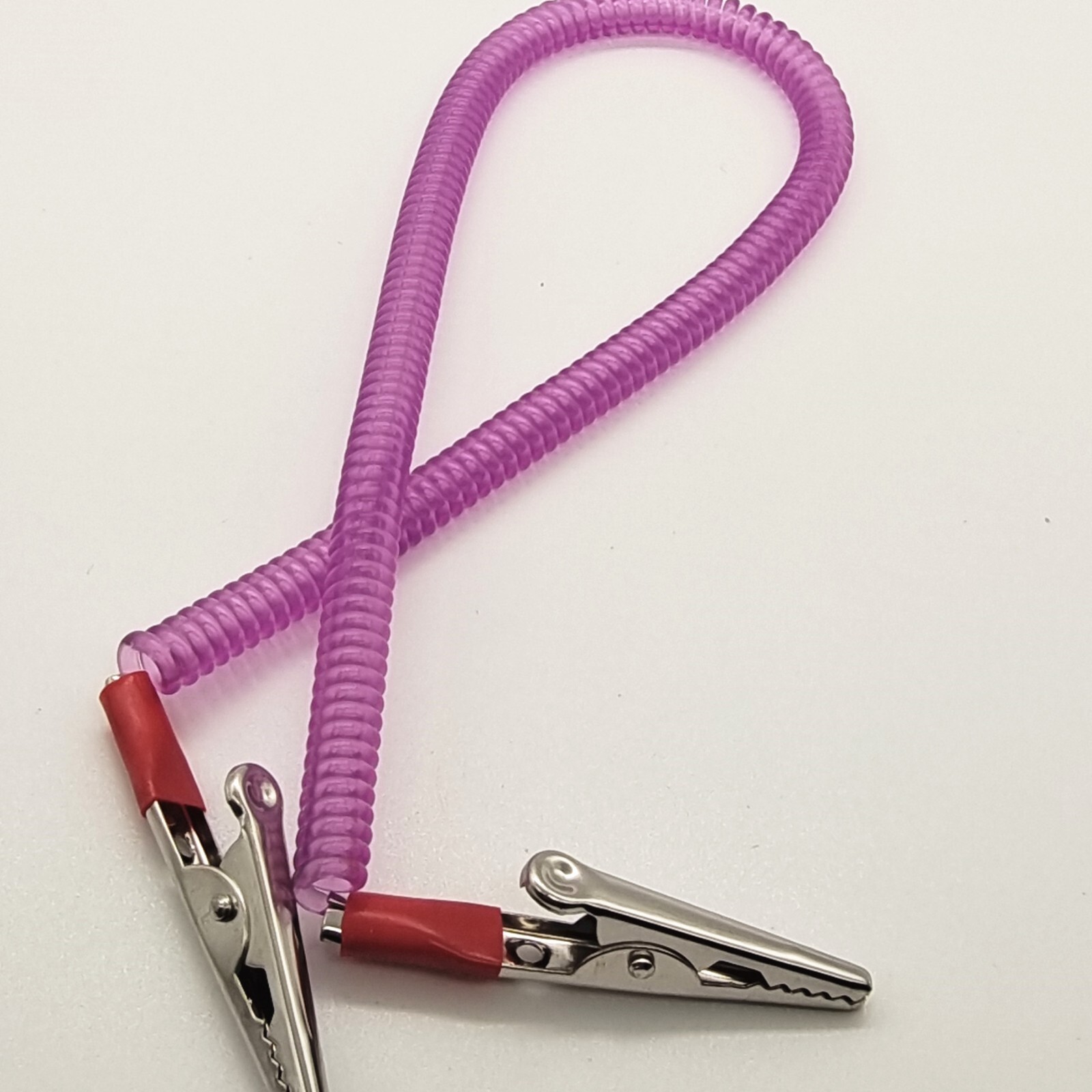 50 PCS Dental Patient Bib Clips Chains Napkin Holder Flexible Coil Plastic Chain