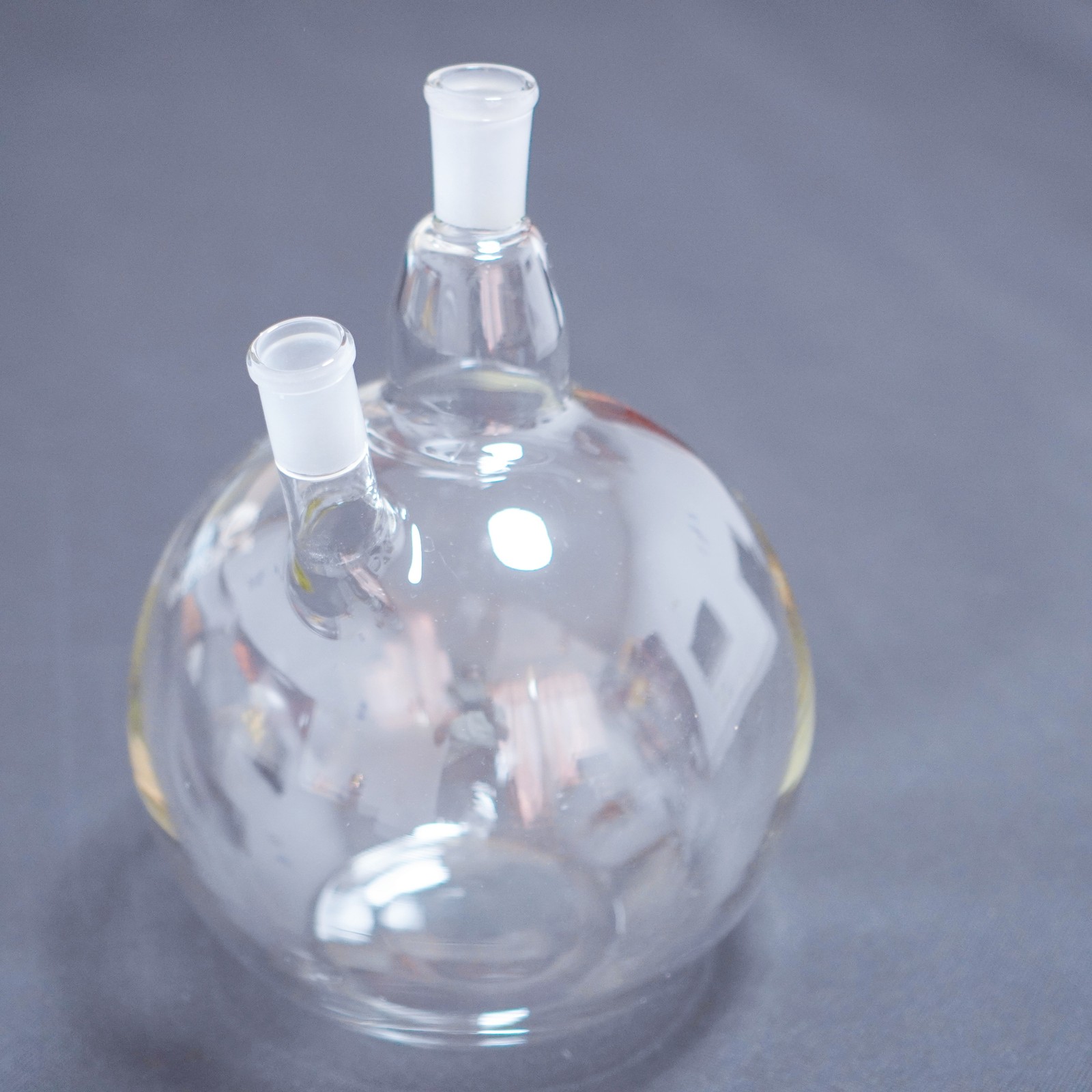 Laboratory glass 2-neck flat bottom flask boil flask boiling flask 24/40